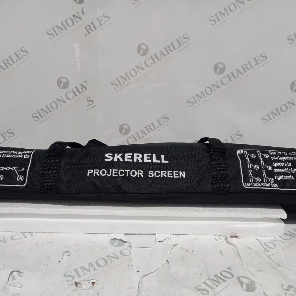 BOXED PORTABLE SKERELL PROJECTOR SCREEN 16:9
