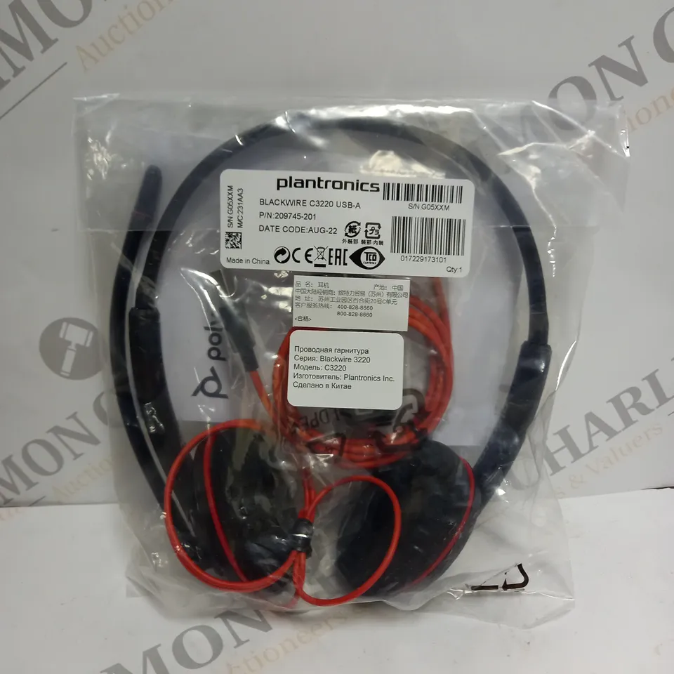 PLANTRONICS BLACKWIRE C3220 USB-A HEADSET 