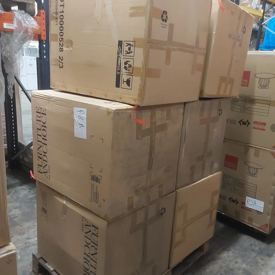 PALLET OF INCOMPLETE FURNITURE PARTS 