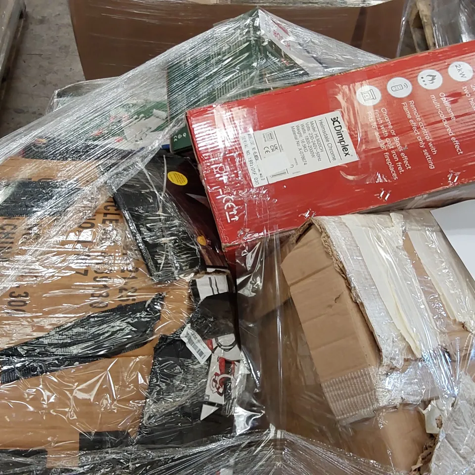 PALLET OF APPROXIMATELY 26 UNPROCESSED RAW RETURN HOUSEHOLD AND ELECTRICAL GOODS TO INCLUDE;