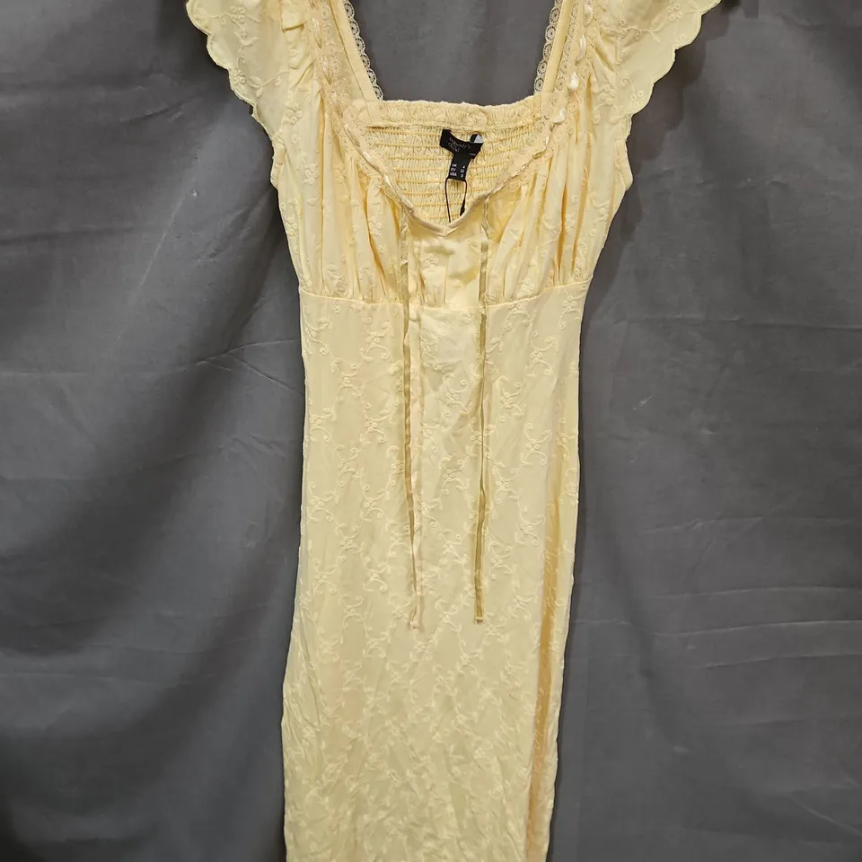 NOBODY'S CHILD MELISSA MIDI DRESS IN YELLOW SIZE 4