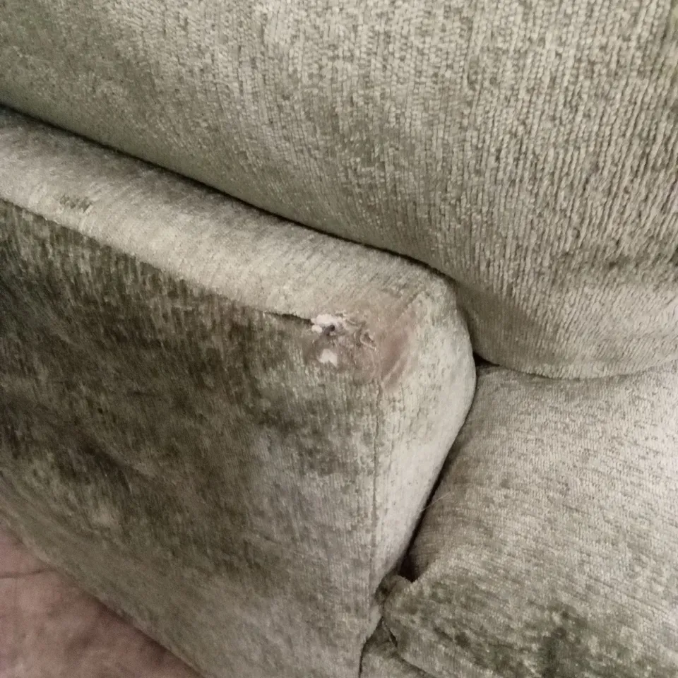 SALERNO STANDARD BACK FABRIC ARMCHAIR - OLIVE GREEN RRP £449