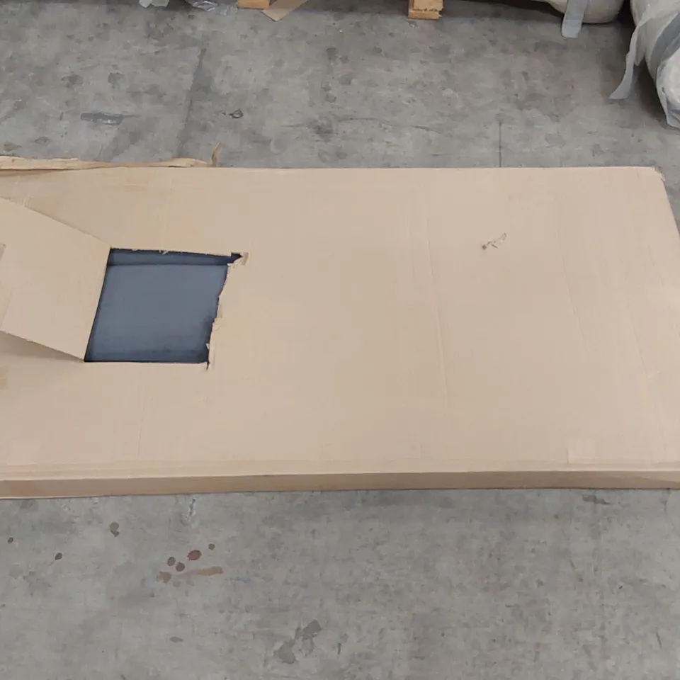 BOXED LOGAN GRANITE 150CM HEADBOARD IN DARK GREY 