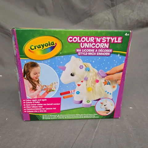 CRAYOLA COLOUR N STYLE UNICORN