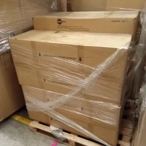 PALLET OF ASSORTED INCOMPLETE RATTAN OUTDOOR FURNITURE SETS, PARTS ONLY