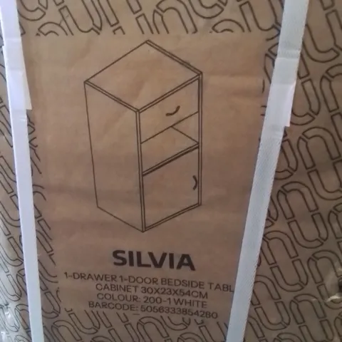 BOXED BARAA 30CM W MANUFACTURED WOOD BEDSIDE TABLE SILVIA