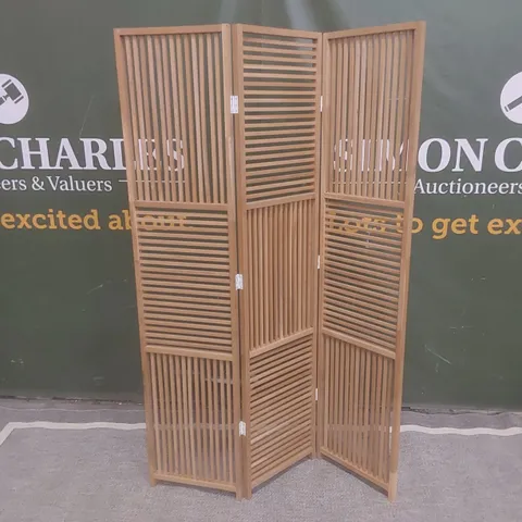 QUALITY EX-SHOWROOM OAK FRAMED ROOM DIVIDER 