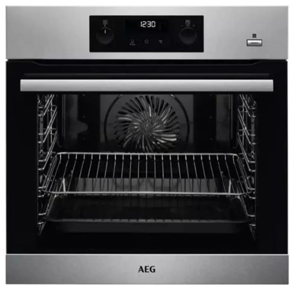 AEG 6000 SERIES INTEGRATED STEAM BAKE SINGLE MULTI FUNCTION ELECTRIC OVEN STAINLESS STEEL MODEL BPS356020M RRP £592