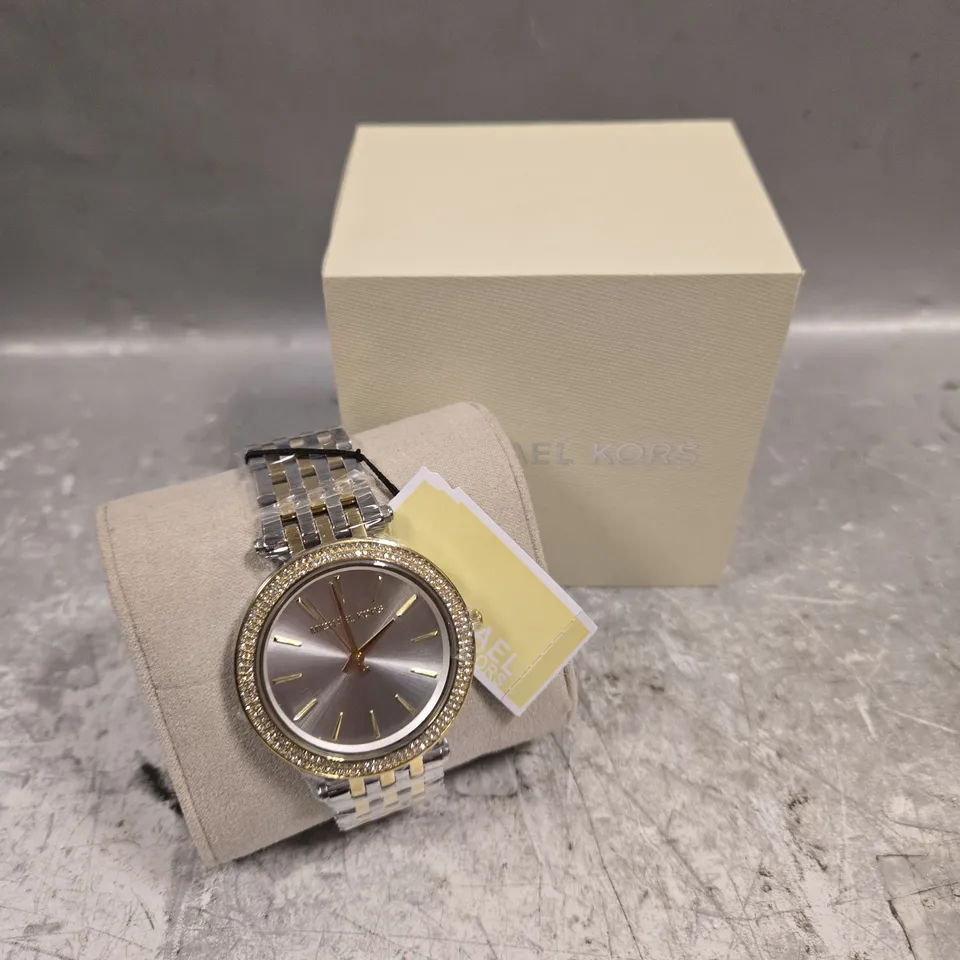 MICHAEL KORS SILVER EFFECT DIAL WATCH 