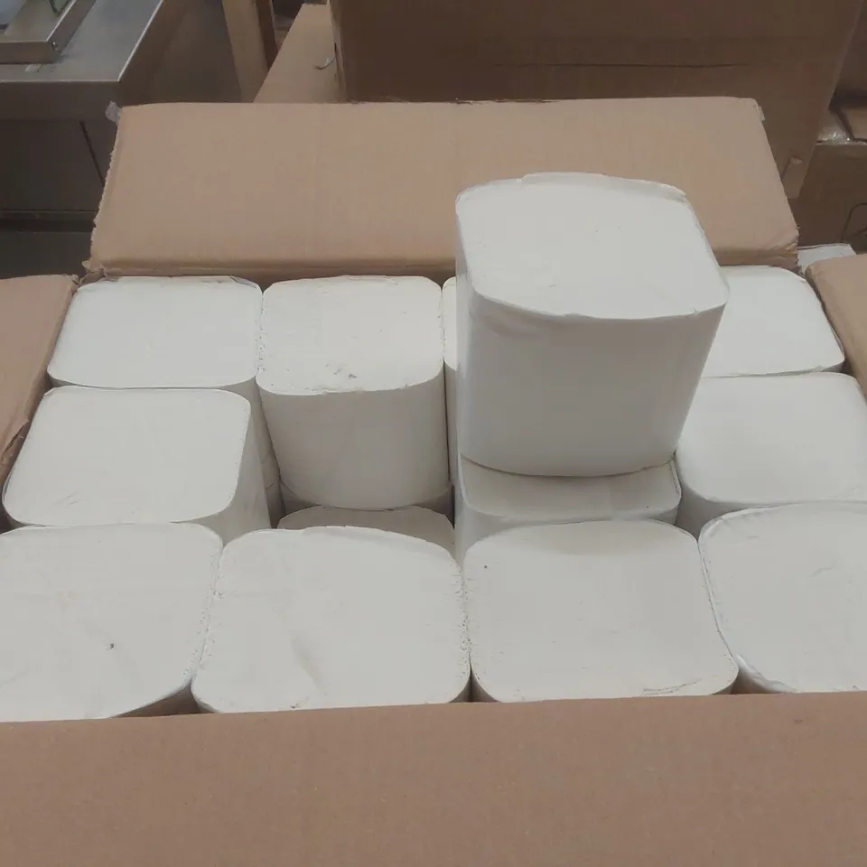 BOX CONTAINING 36 BULK PACK 2 PLY TISSUE PAPER