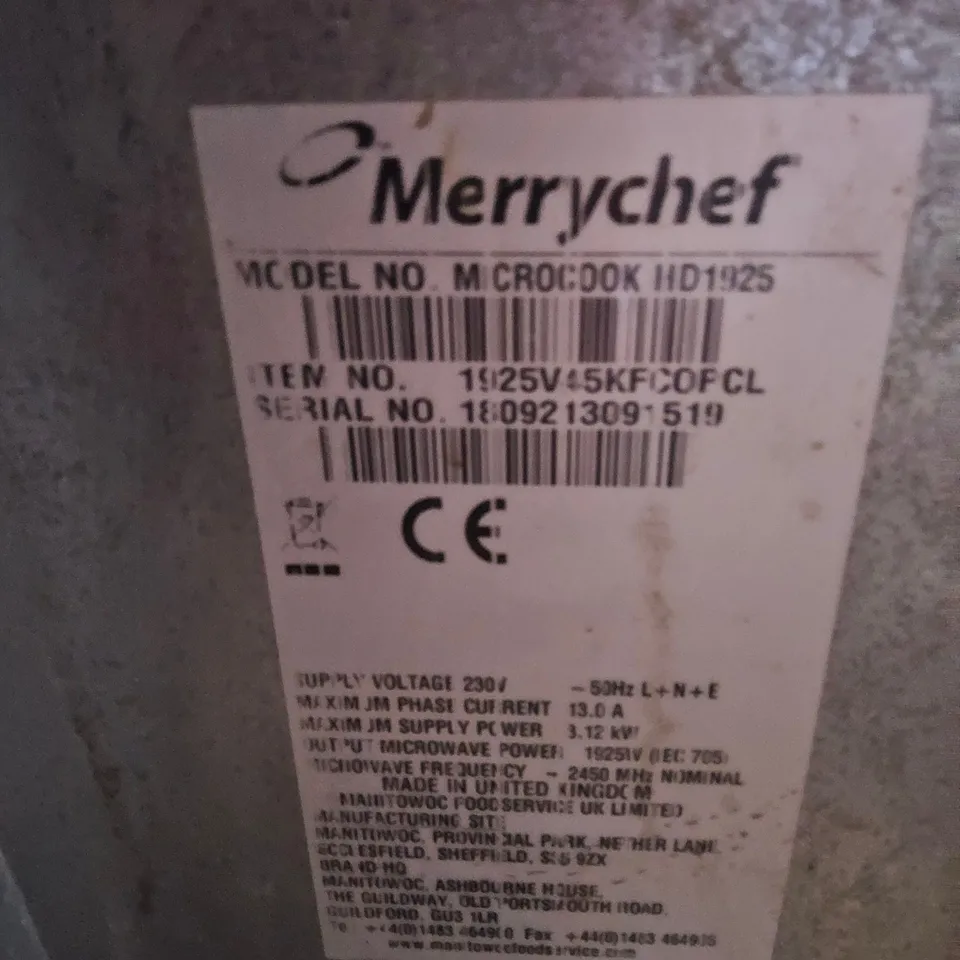 KFC MERRYCHEF MICROCOOK HD1925
