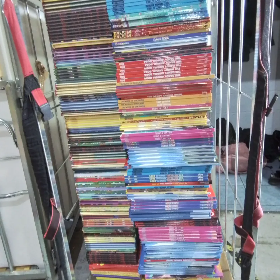 CAGE OF ASSORTED 2024 ANNUALS TO INCLUDE COCOMELON, DISNEY PRINCESS, POKEMON AND PEPPARD PIG