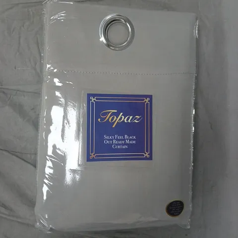 BOX OF APPROXIMATELY 8 TOPAZ HOME EYELET CURTAINS IN GREY (66"X90")