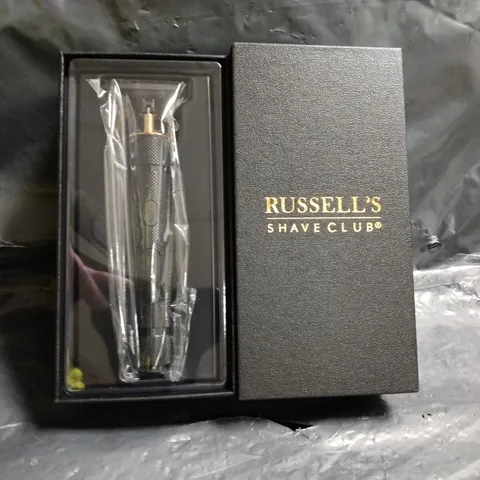 RUSSELLS SHAVE CLUB RECHARGABLE SHAVER