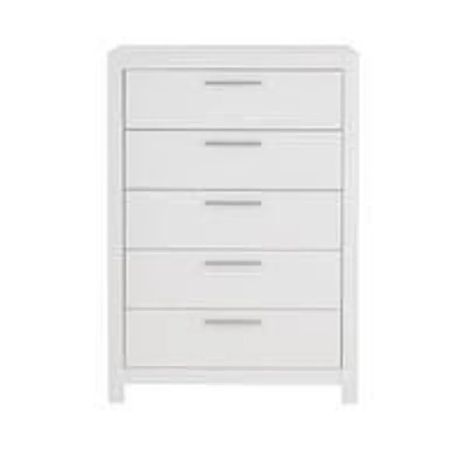 RIO 5 DRAWER CHEST WHITE (2 BOXES)