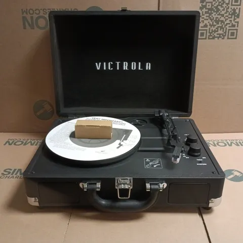 BOXED VICTROLA JOURNEY VSC-550BT 3-SPEED TURNTABLE