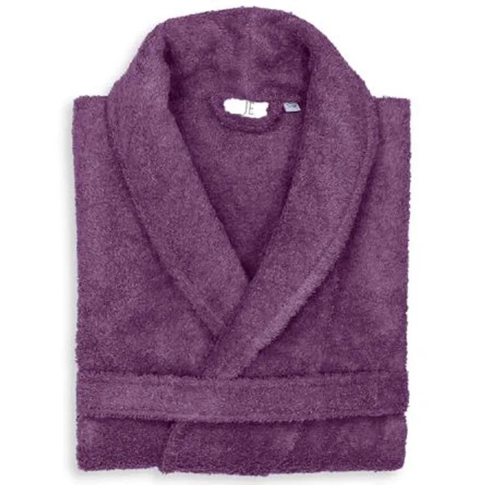 HOME EGYPTIAN COTTON BATHROBE IN PURPLE