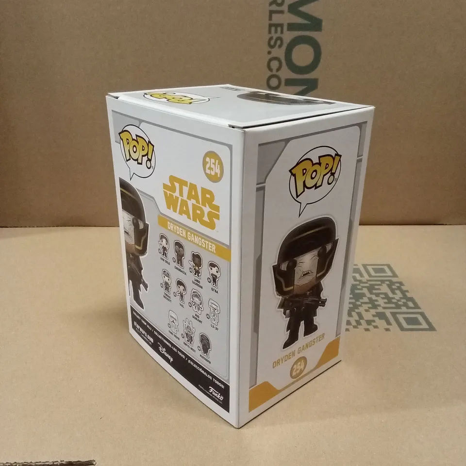BOXED FUNKO POP 254 STAR WARS DRYDEN GANGSTER 
