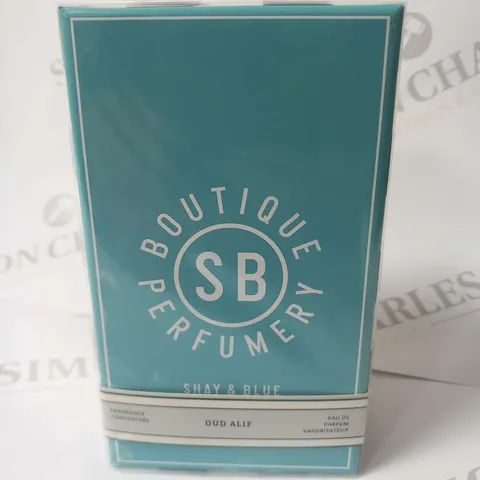 BOXED AND SEALED SB BOUTIQUE PERFUMERY OUD ALIF EAU DE PARFUM 100ML