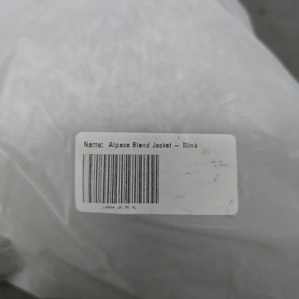 LOUNGE ALPACA BLEND JACKET – MINK, UK XL