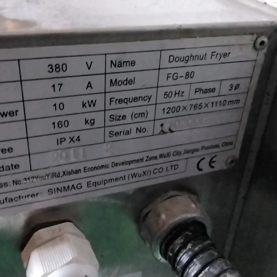 SINMAG FG80 COMMERCIAL DOUGHNUT FRYER