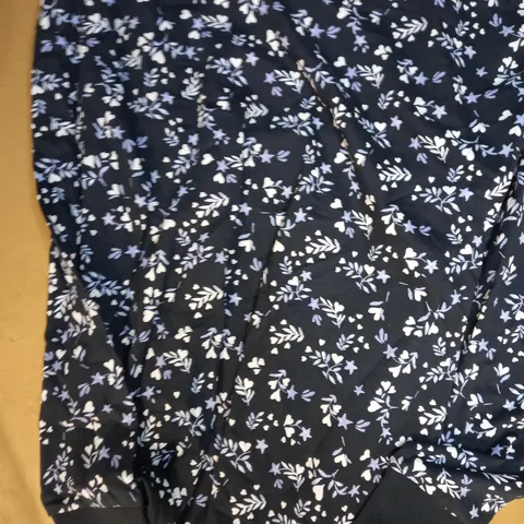 JOHN LEWIS FLORAL TOP AND PANTS SET IN BLUE SIZE 8