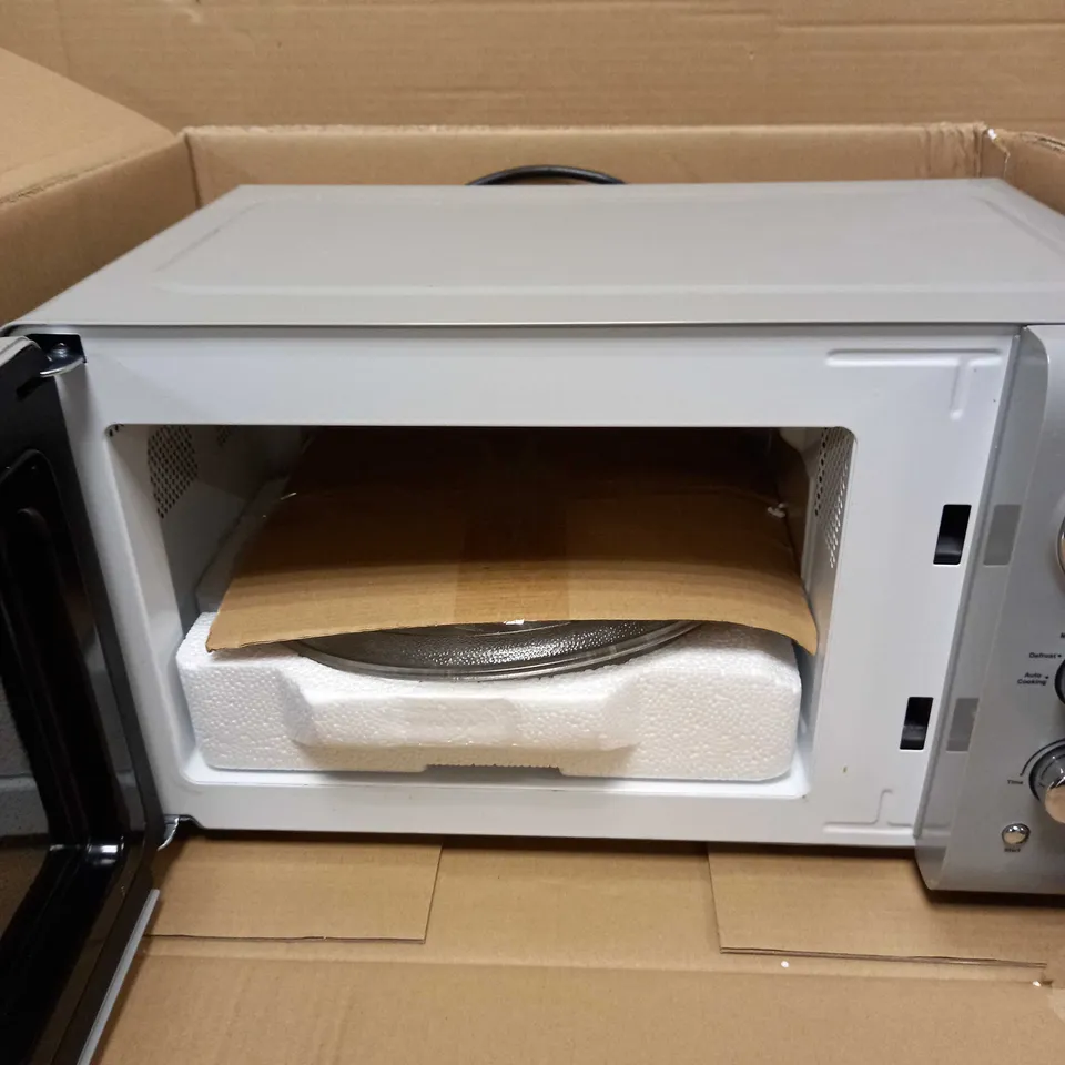 SWAN RETRO 800W GREY MICROWAVE 