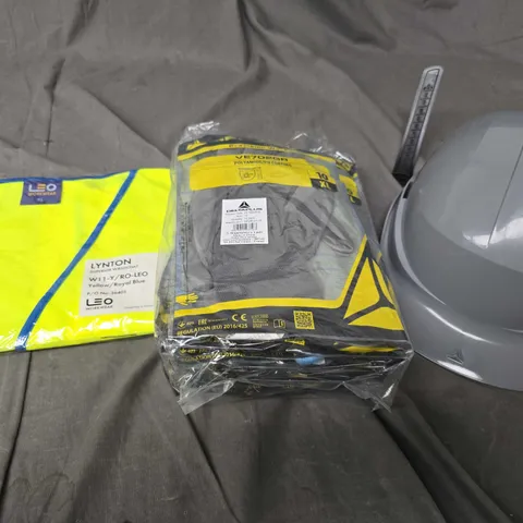 APPROXIMATELY 20 ASSORTED WORKWEAR PRODUCTS TO INCLUDE VESTS, HELMETS, GLOVES ETC