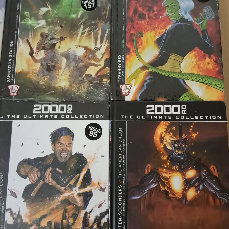 LOT OF 8 ASSORTED 2000AD GRAPHIC NOVELS