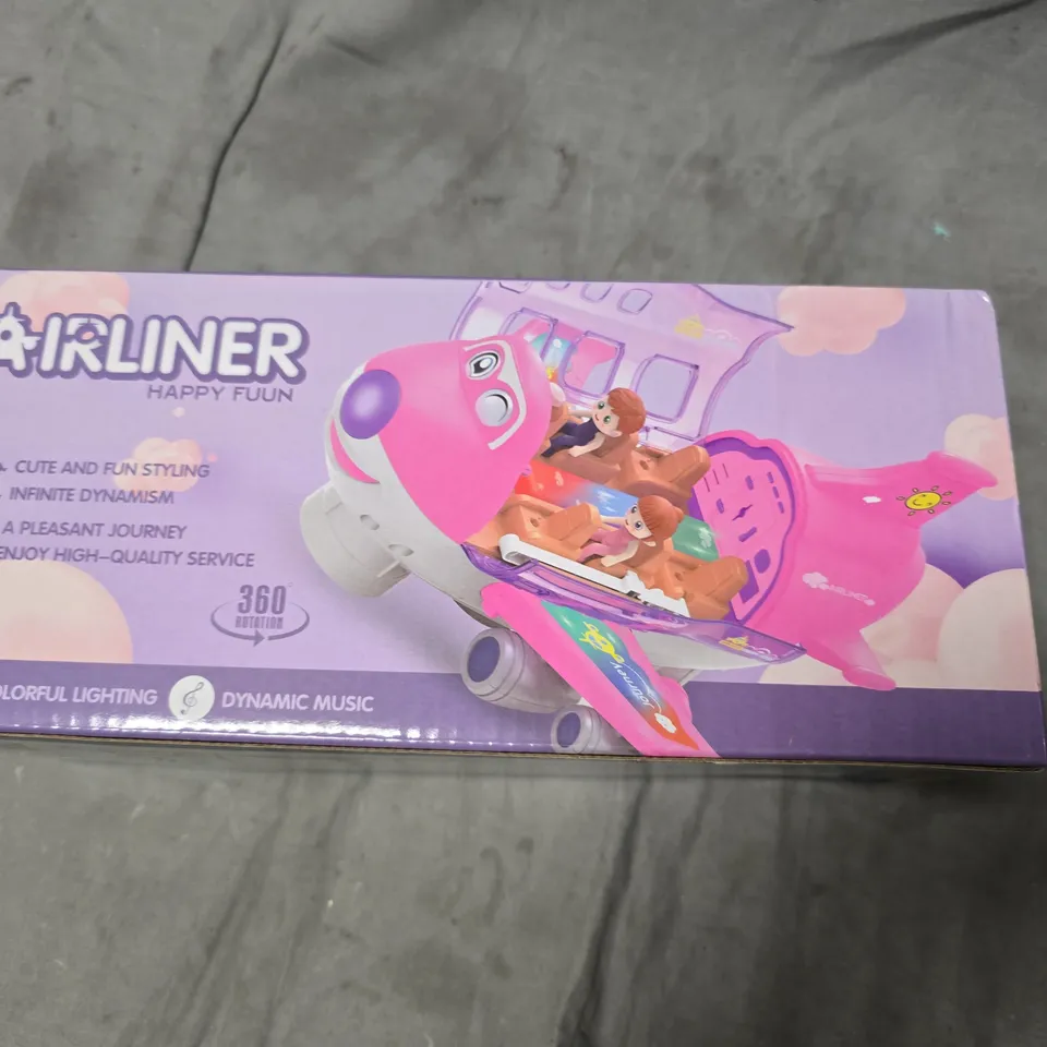 AIRLINER HAPPY FUN TOY PLANE – BOXED KIDS' AIRCRAFT WITH LIGHTS & MUSIC