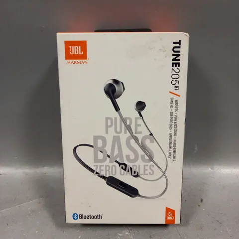 BOXED JBL TUNE 205 WIRELESS BLUETOOTH EARPHONES