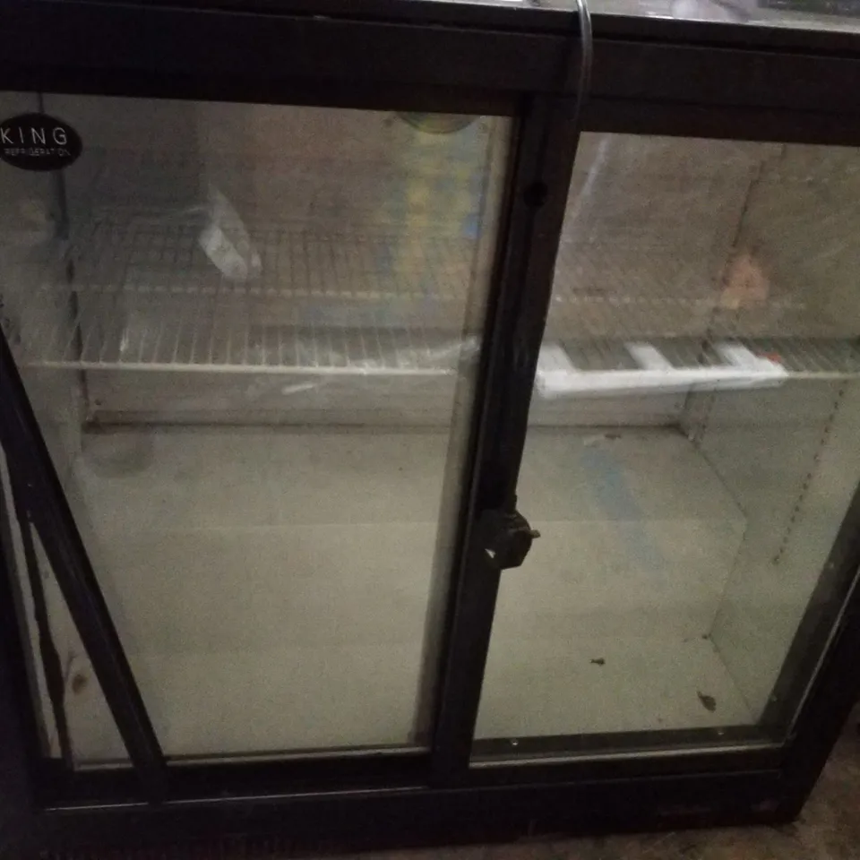 KING KG250SL GLASS-FRONT COMMERCIAL REFRIGERATOR