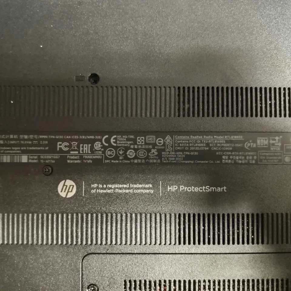HP LAPTOP – BLUE CHASSIS, FULL KEYBOARD