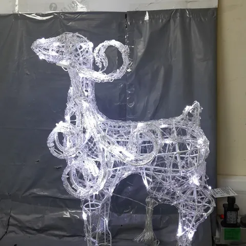 OUTDOOR SPUN ACRYLIC STANDING REINDEER 