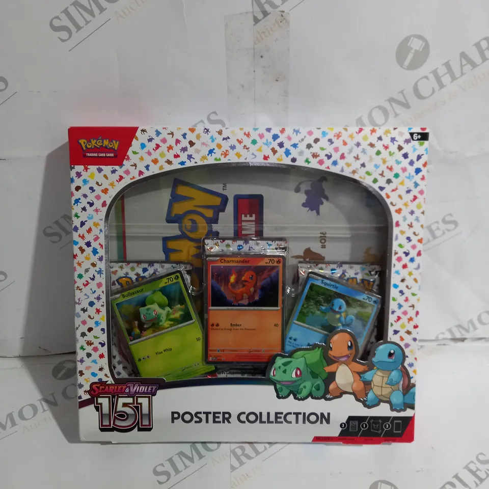 BOXED POKEMON TRADING CARD GAME SCARLET & VIOLET 151 POSTER COLLECTION