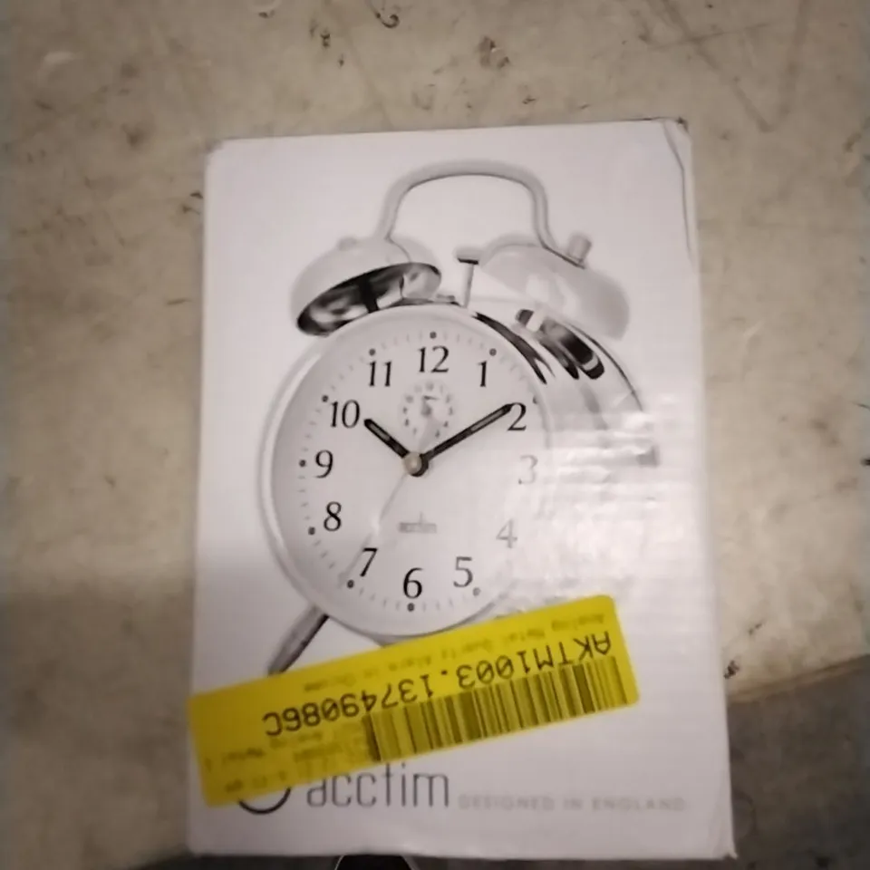 ANALOG METAL QUARTZ ALARM IN CHROME