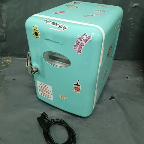 BOXED SO CHILL MINI FRIDGE - TEAL 