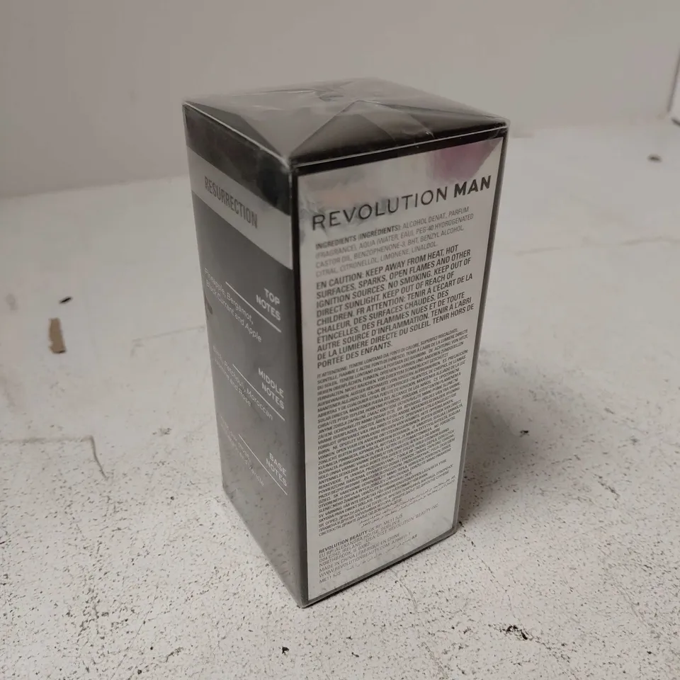 BOXED AND SEALED REVOLUTION MAN RESURRECTION EAU DE TOILETTE SKIN SCENT 100ML