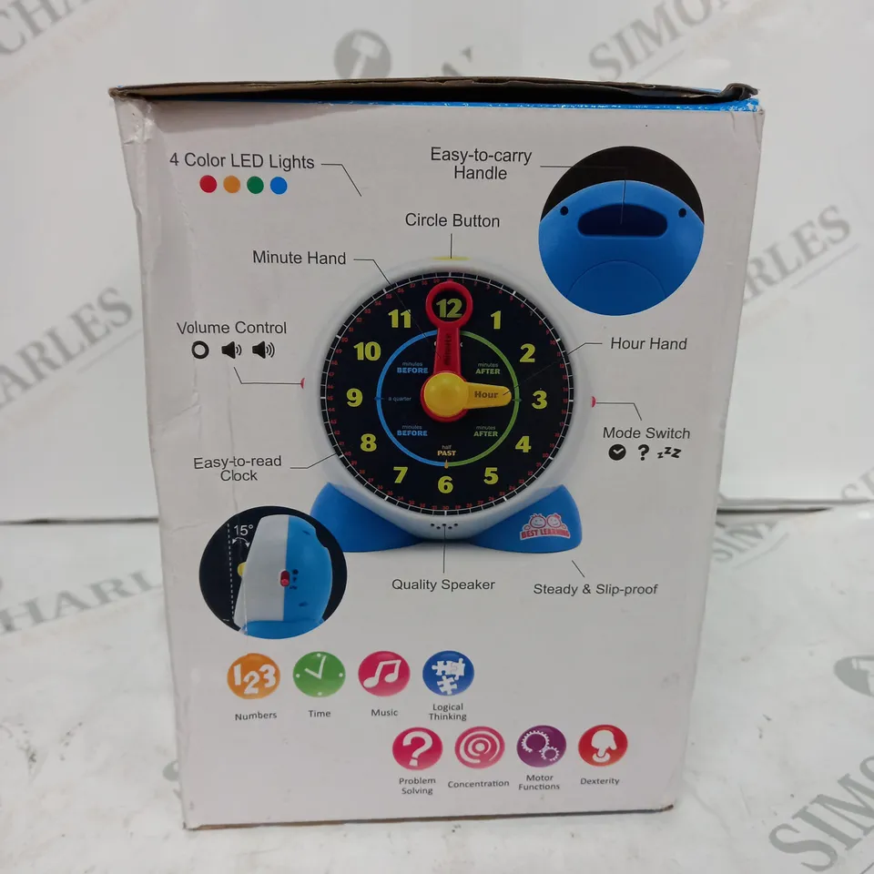 BOXED TOY LEARNING CLOCK SMART LEARNING