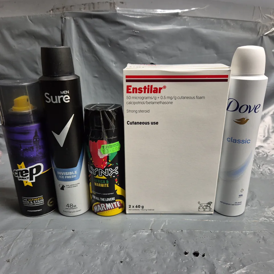APPROXIMATELY 10 ASSORTED AEROSOLS TO INCLUDE LYNX, SURE MEN AND DOVE