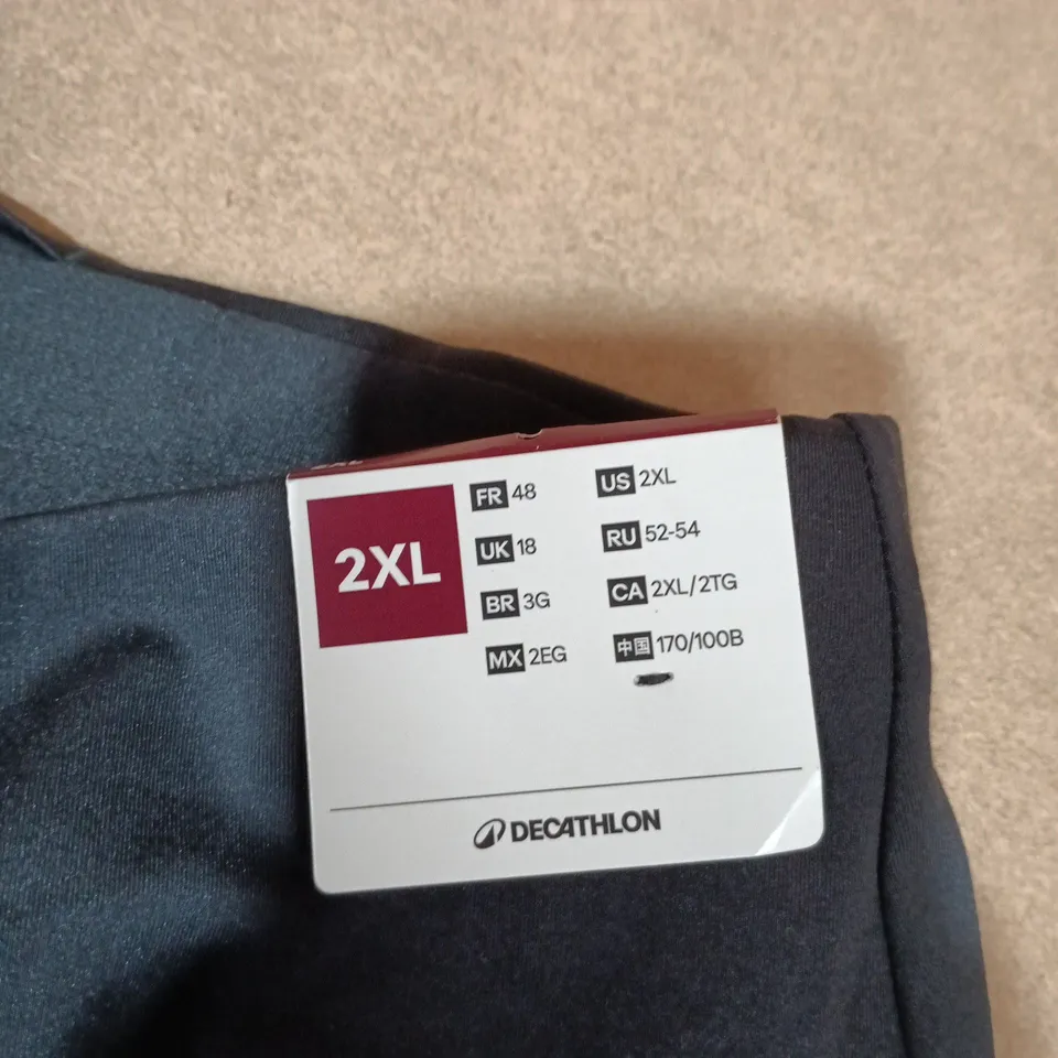 DECATHLON MEN'S BLACK RUNNING SHORTS - UK XXL (2XL)