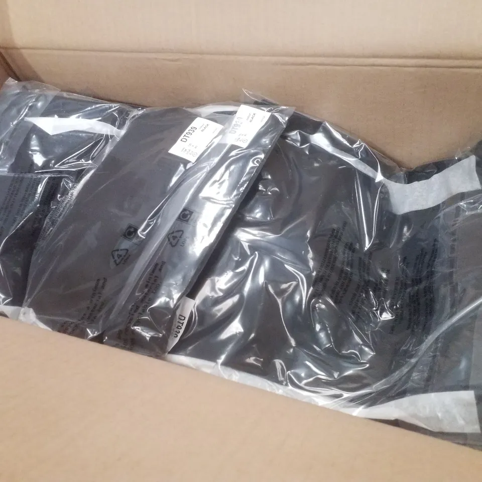 BOX CONTAINING APPROXIMATELY 22 BRAND NEW JD WILLIAMS BLACK TAPERED TROUSERS - 12L