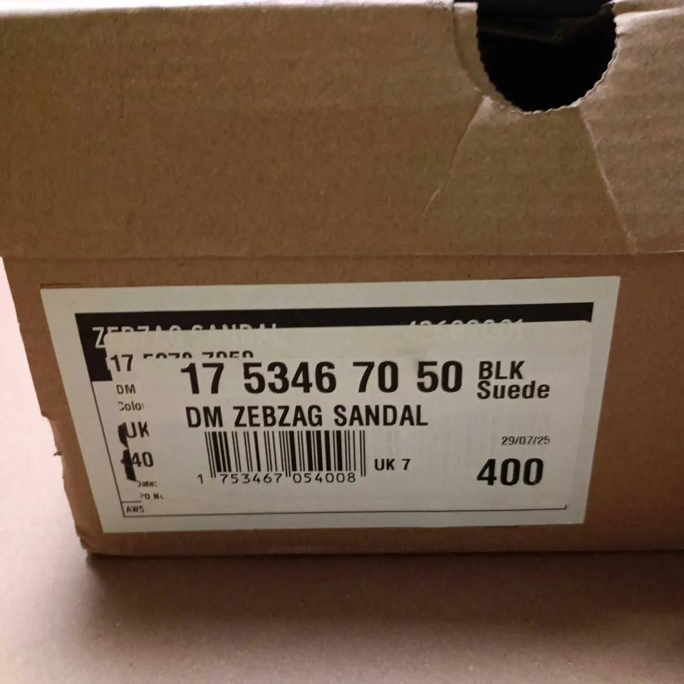 DR. MARTENS SUEDE PLATFORM SANDALS – BEIGE, UK 7 