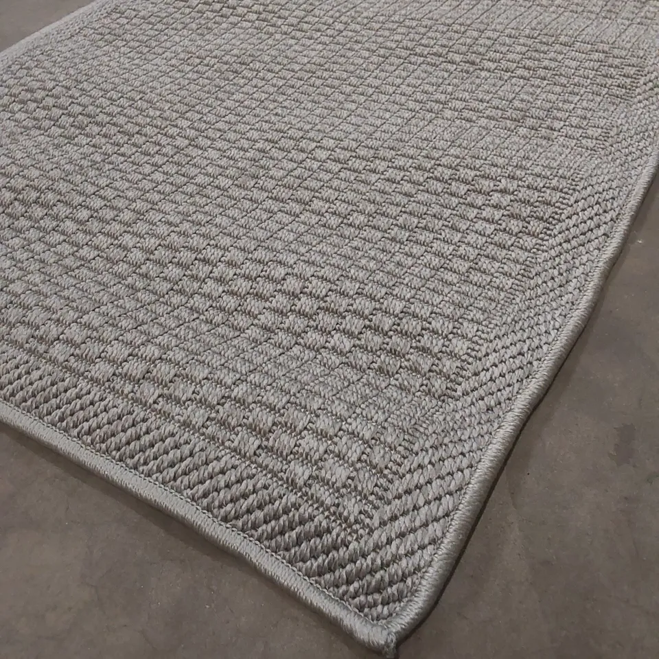 BRAND NEW PACO HOME TIMBER AREA RUG - GREY // SIZE: 60 X 100cm