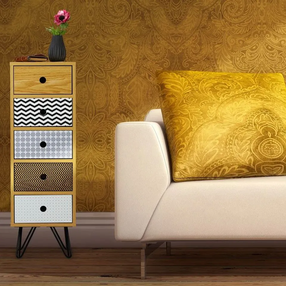 BOXED BETTYE 5 DRAWER CHEST 