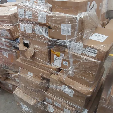 PALLET CONTAINING VARIOUS ASSORTED BOXED ITEMS TO INCLUDE,  KIDS SLIDES, DEEP FAT FRYER, SAFETY GATES, MEAT GRINDER AND LOTS MORE UNMARKED BOXED ITEMS 