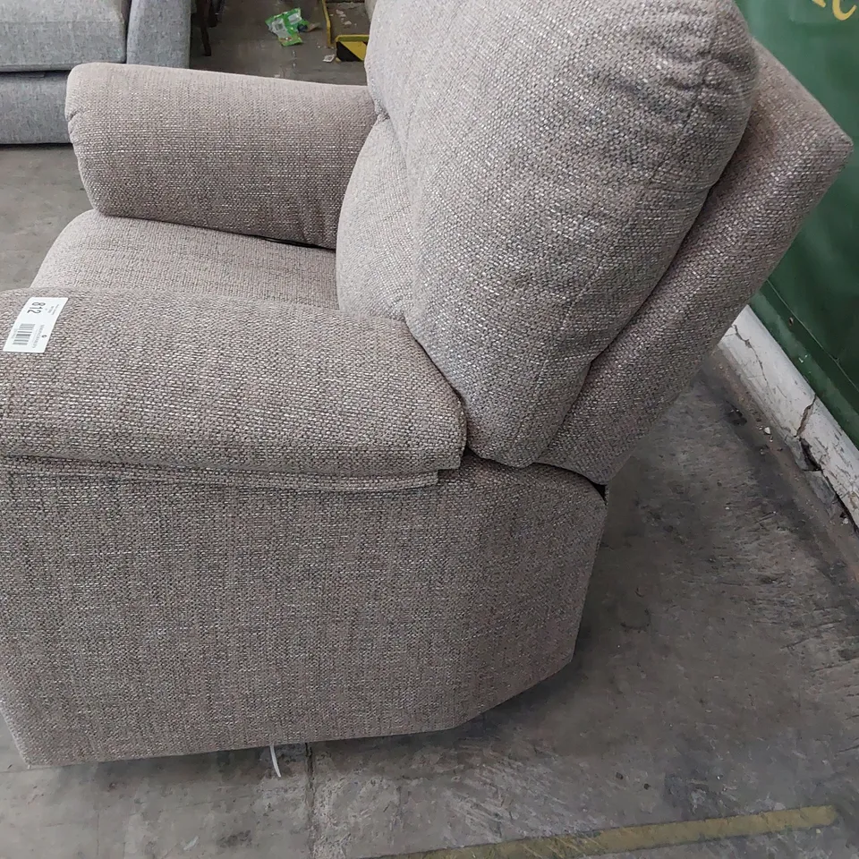 QUALITY BRITISH DESIGNER G PLAN POWER RECLINING EASY MOCCA FABRIC 