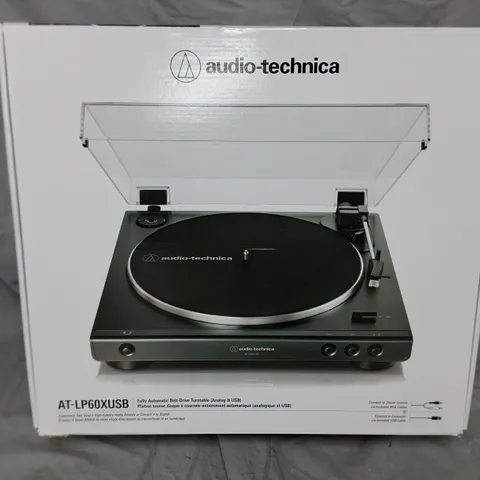 BOXED AUDIO TECHNICA AT-LP60XUSB AUTOMATIC BELT DRIVEN TURNTABLE