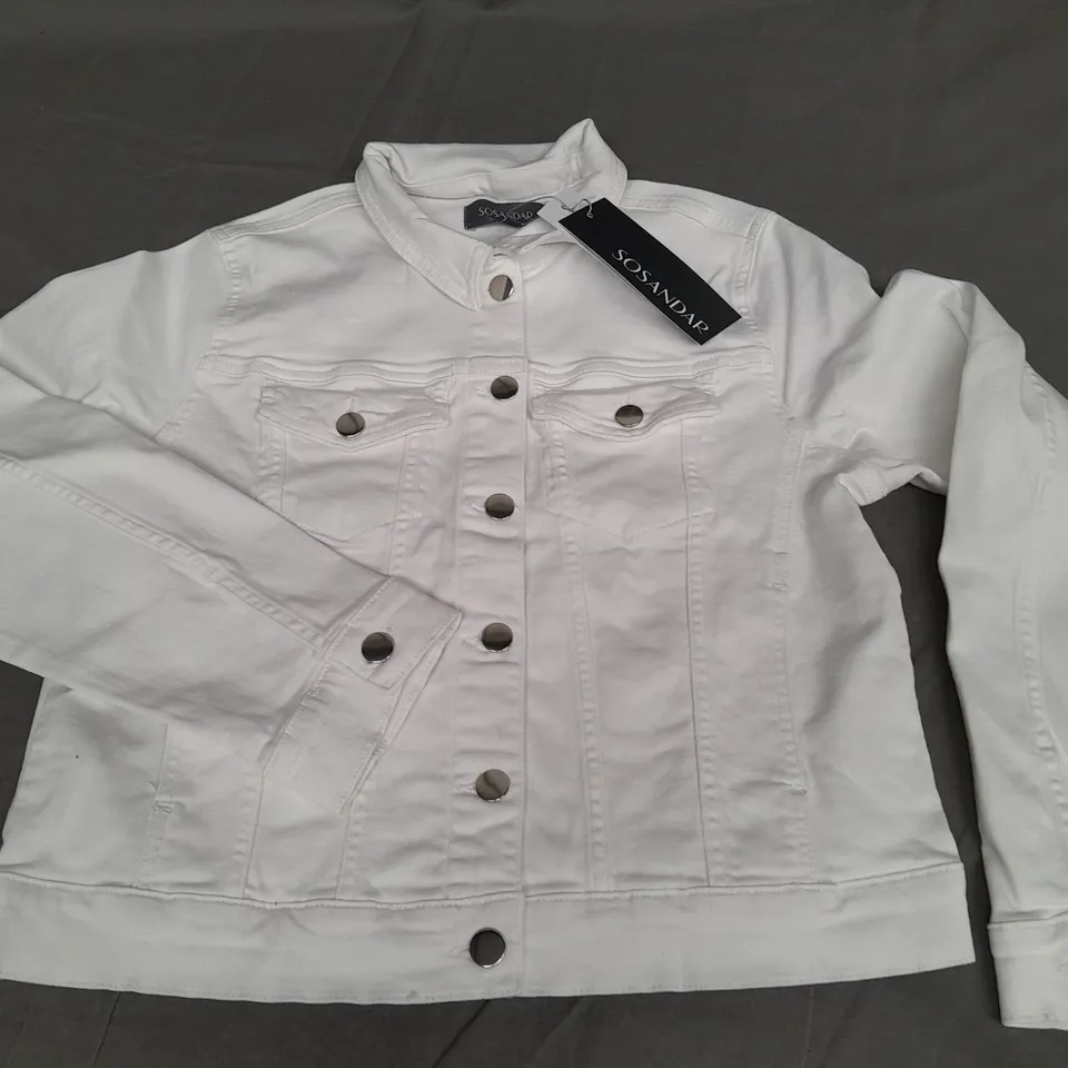 SOSANDAR WHITE DENIM JACKET - 12