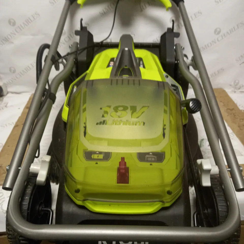 RYOBI RY18LM37A-140 18V ONE+ CORDLESS 37CM LAWNMOWER 